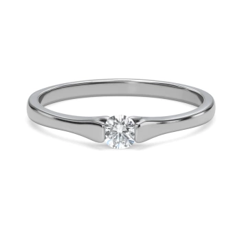 Ocelový prsten se zirkonem Joy