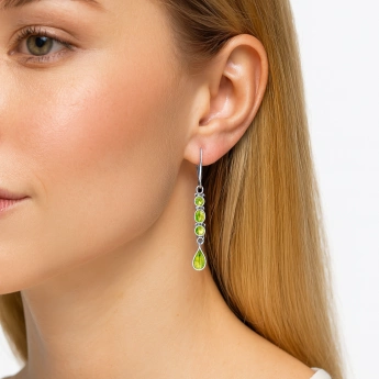 Stříbrná souprava olivín Exkluziv