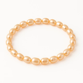 Náramek říční perly lososové Androméda