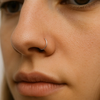 Ocelový piercing do nosu kroužek Knut