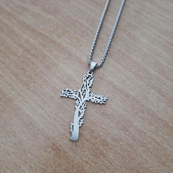 Ocelový přívěsek kříž Timotej