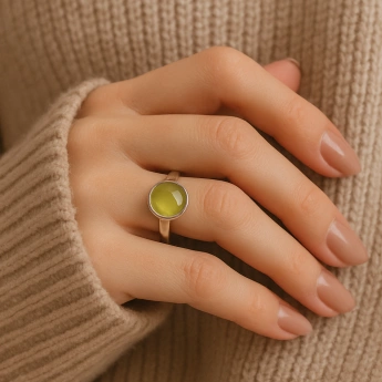 Stříbrný prsten Brazilit