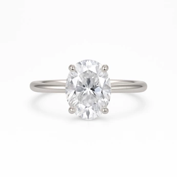 Stříbrný prsten s masivním oválným zirkonem Melisa