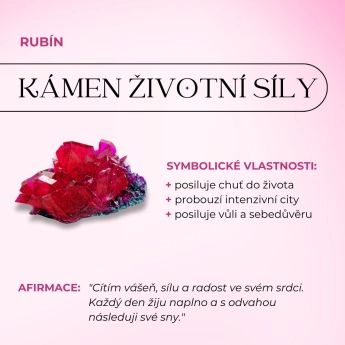 Náramek rubín a amazonit Heliope