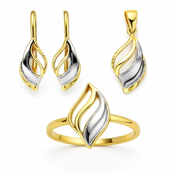 Stříbrná souprava Bicolor