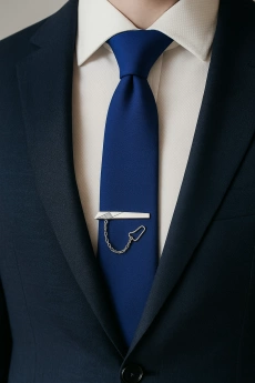 Stříbrná spona na kravatu Emil