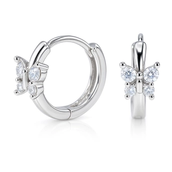 Dětské stříbrné náušnice se zirkony Derry