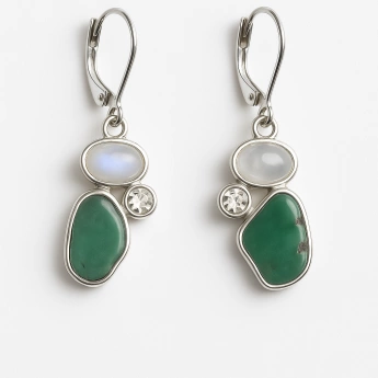 Stříbrné náušnice tyrkys