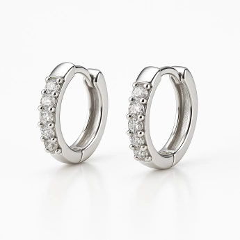 Stříbrné kruhové náušnice Tempting 14 mm