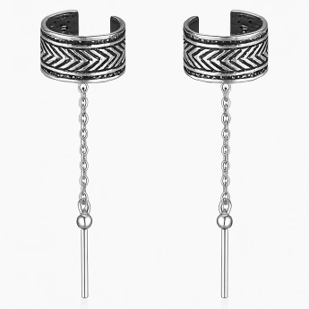 Stříbrné záušnice s ornamenty Adelaide