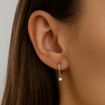 Stříbrné náušnice se zirkony Chloe