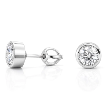 Stříbrné náušnice se zirkonem 5 mm Ophiuchus