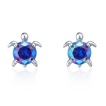 Krásné dětské stříbrné náušnice želvičky Turtles