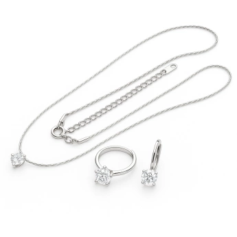 Ocelová souprava se zirkony Edna