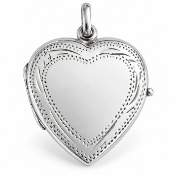 Stříbrný otevírací medailonek srdce Amorette