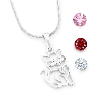 Stříbrný přívěšek kočka Lollien