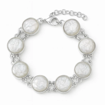 Perlový náramek White Harmony