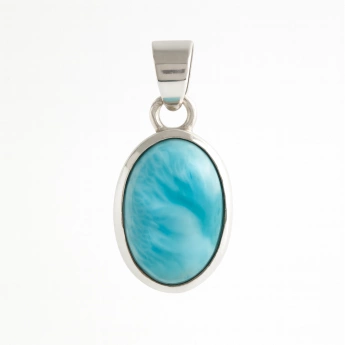 Stříbrný přívěsek larimar Monie