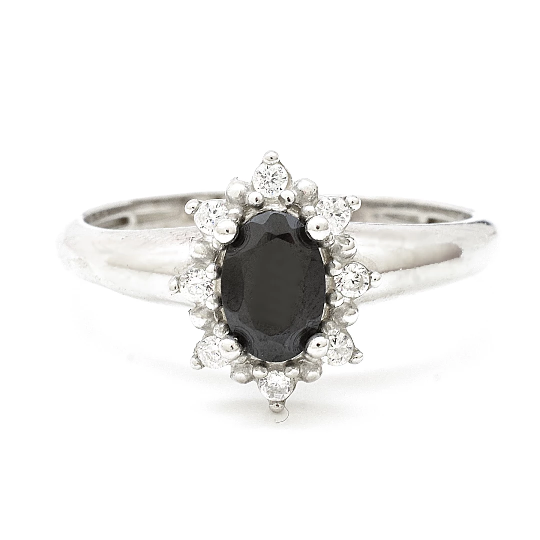 Stříbrný prsten černý onyx