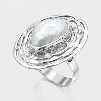 Stříbrný prsten perla White Harmony