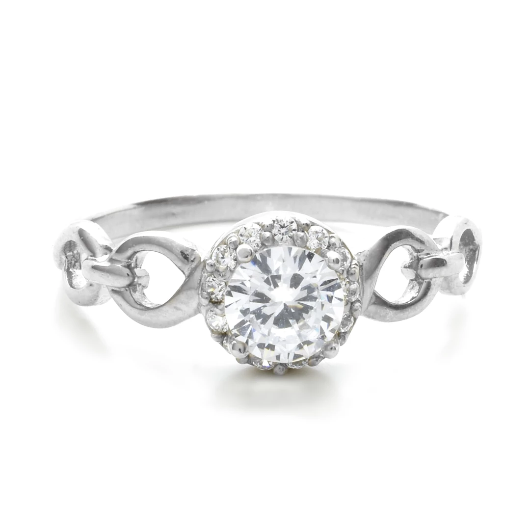 Luxusní prsten s velkým zirkonem