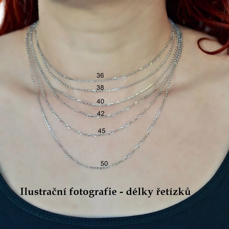 Stříbrný řetízek lambáda Kotli