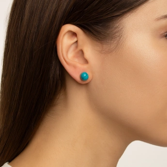 Ocelové náušnice tyrkenit