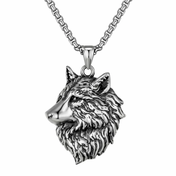 Ocelový náhrdelník VLK