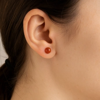 Ocelové náušnice s avanturínem Finley