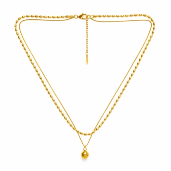 Zlacený kuličkový náhrdelník Purpose