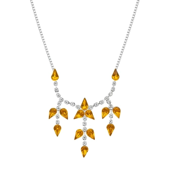 Bižuterní náhrdelník štras Magnolia