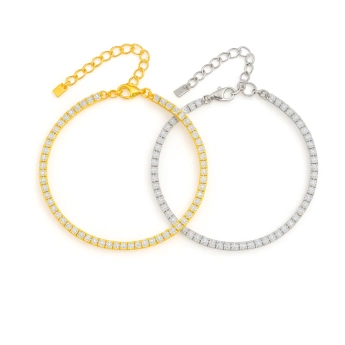 Stříbrný náramek se zirkony Lolit