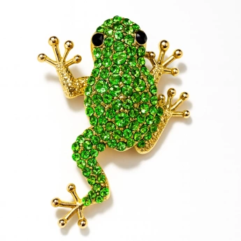 Brož spínací špendlík žába