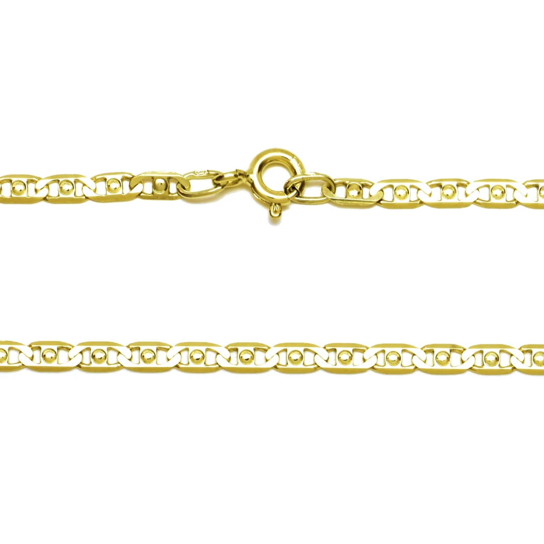 Zlatý řetízek Valentýna 50 cm; 5,19 g