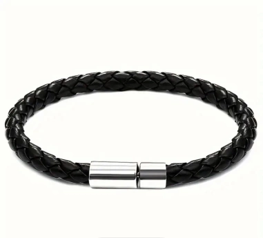 Kožený ocelový náramek Kenny