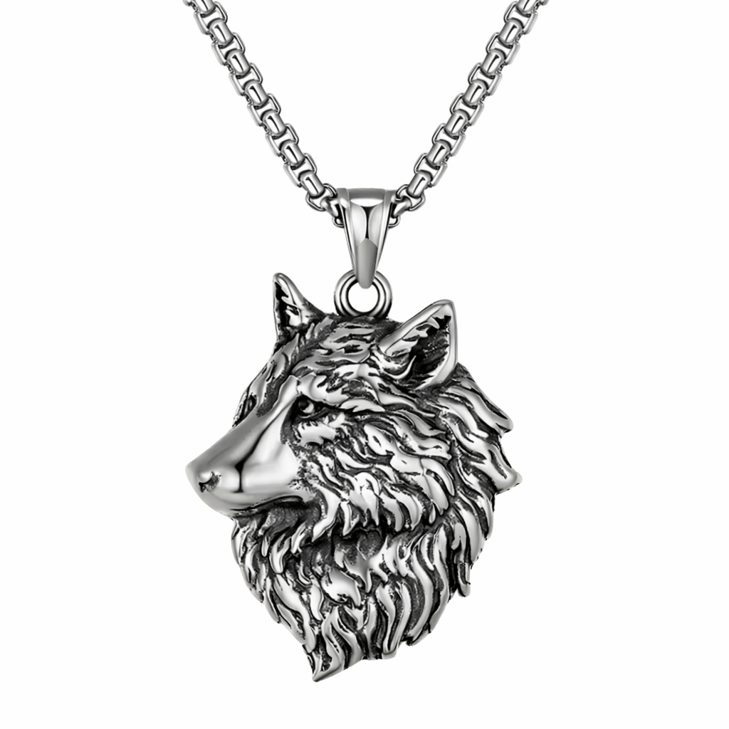 Ocelový náhrdelník VLK