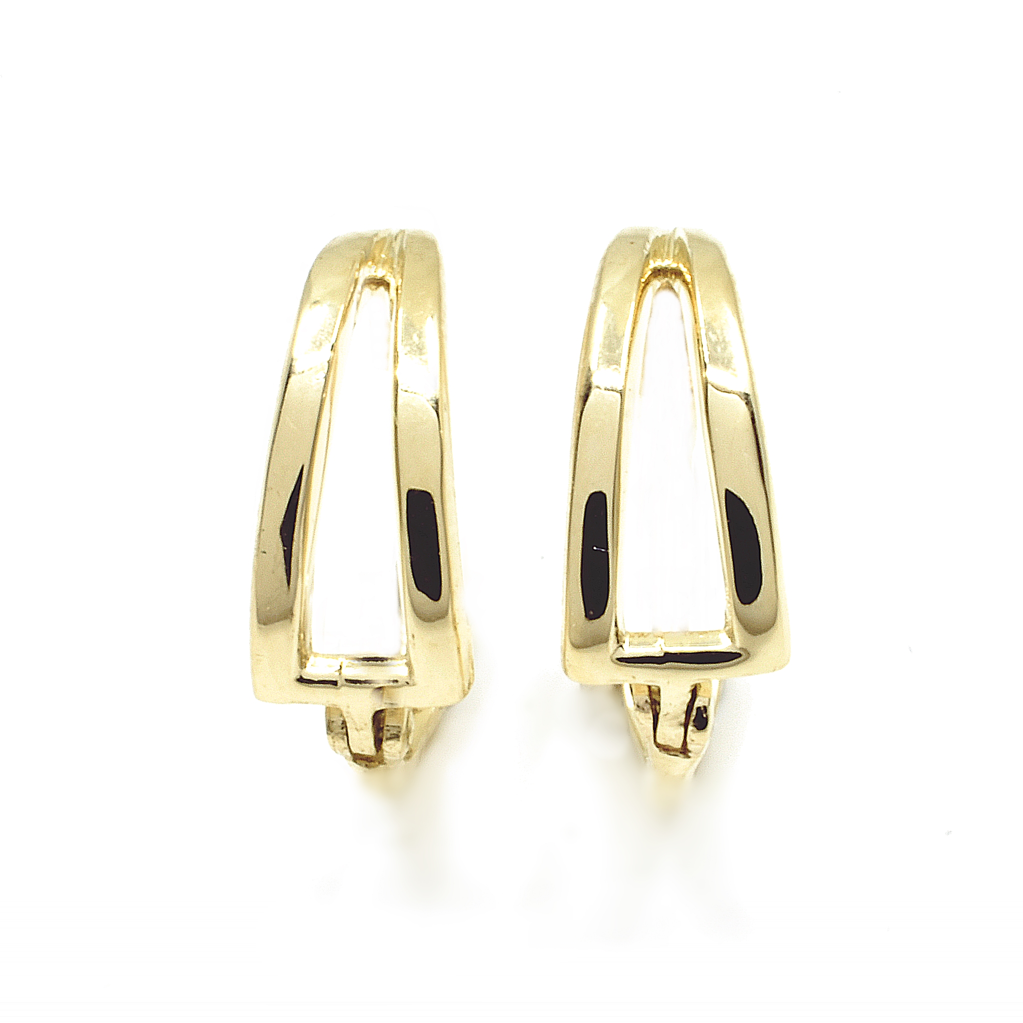 Zlaté náušnice Telli, Zlato Au 585/1000