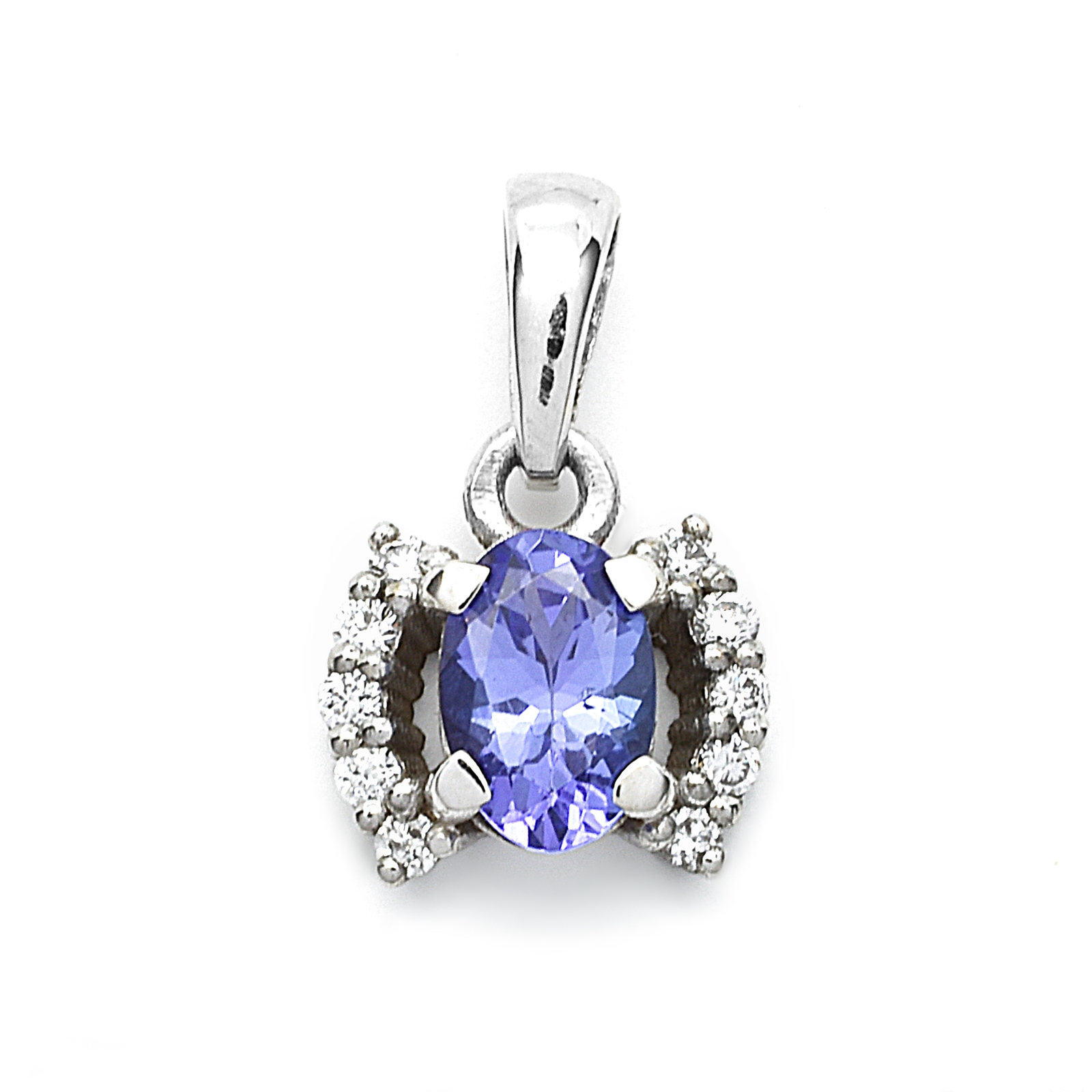 Zlatý přívěsek s tanzanitem a diamanty Dimension
