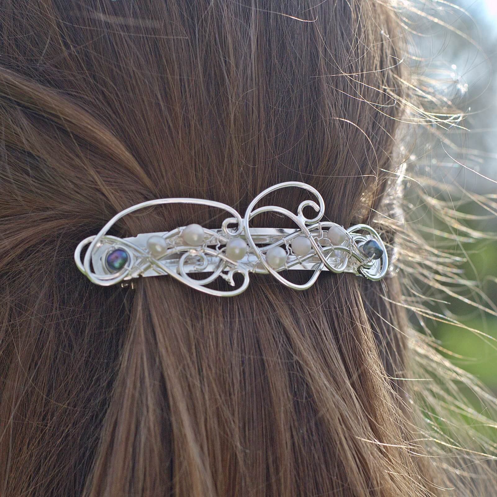 Spona do vlasů, ruční výroba