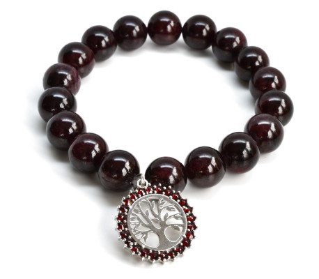 náramek strom života granát
