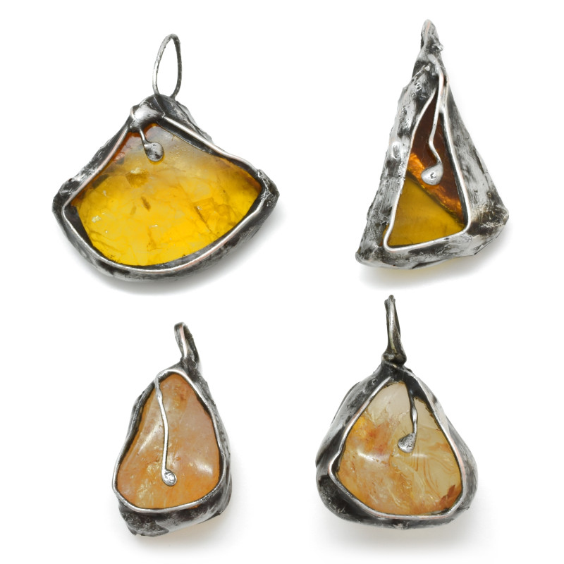 Cínovaný přívěsek citrín