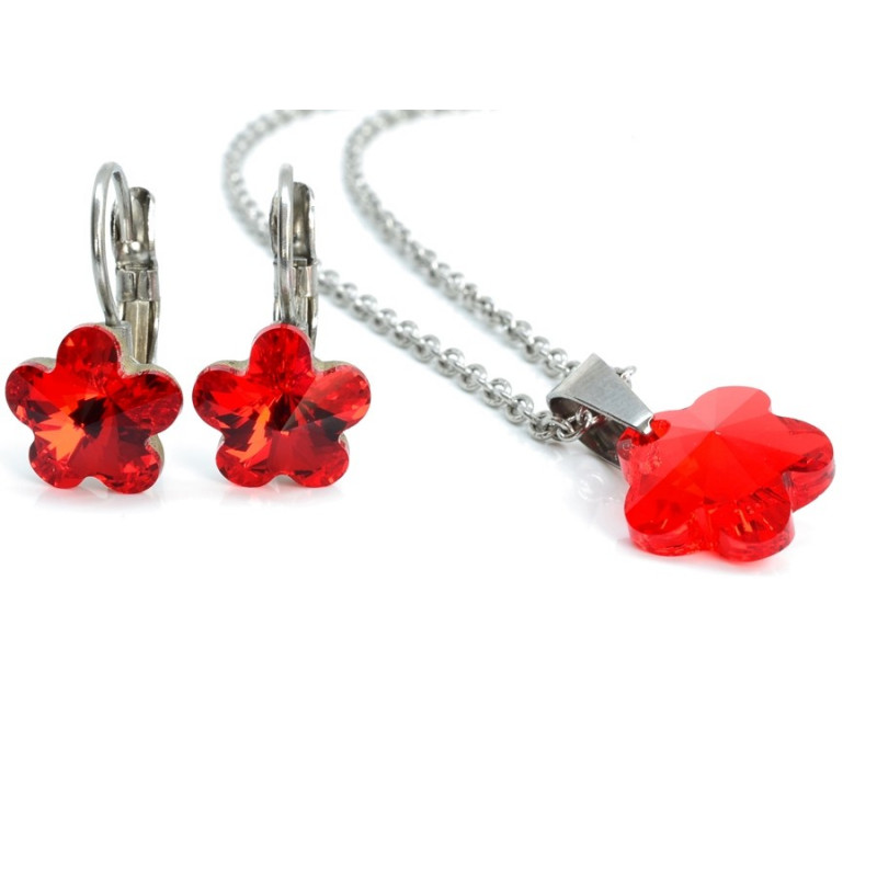 Zářivá souprava s barevnými kamínky Swarovski