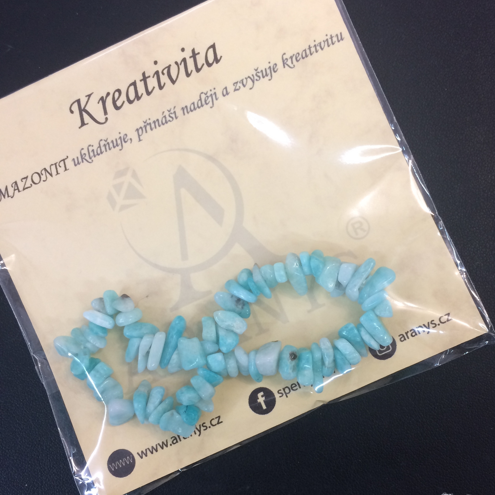 Náramek amazonit na kreativitu