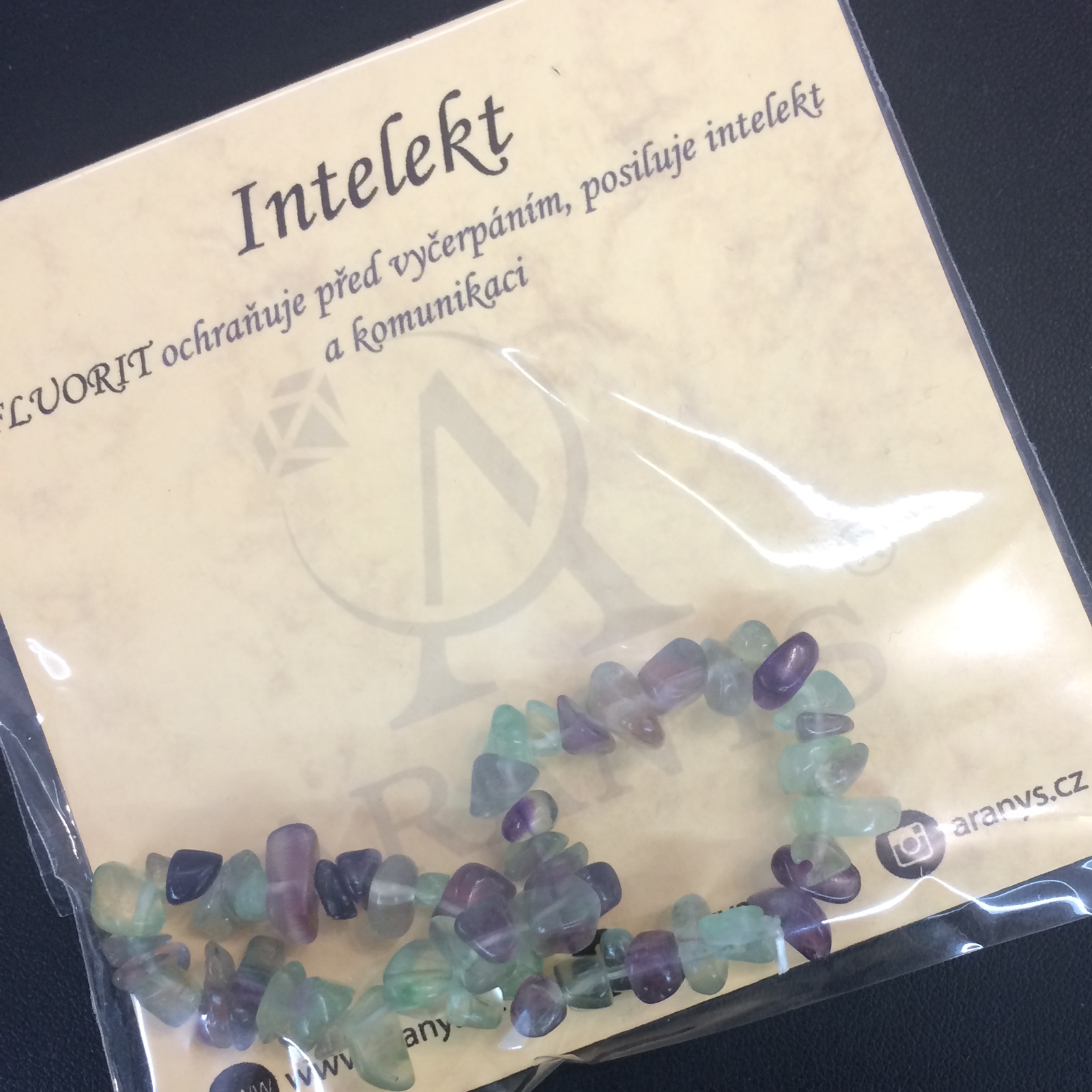 Náramek inteligence - fluorit