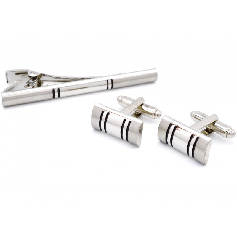 Elegantní souprava kravatová spona a manžetové knoflíčky