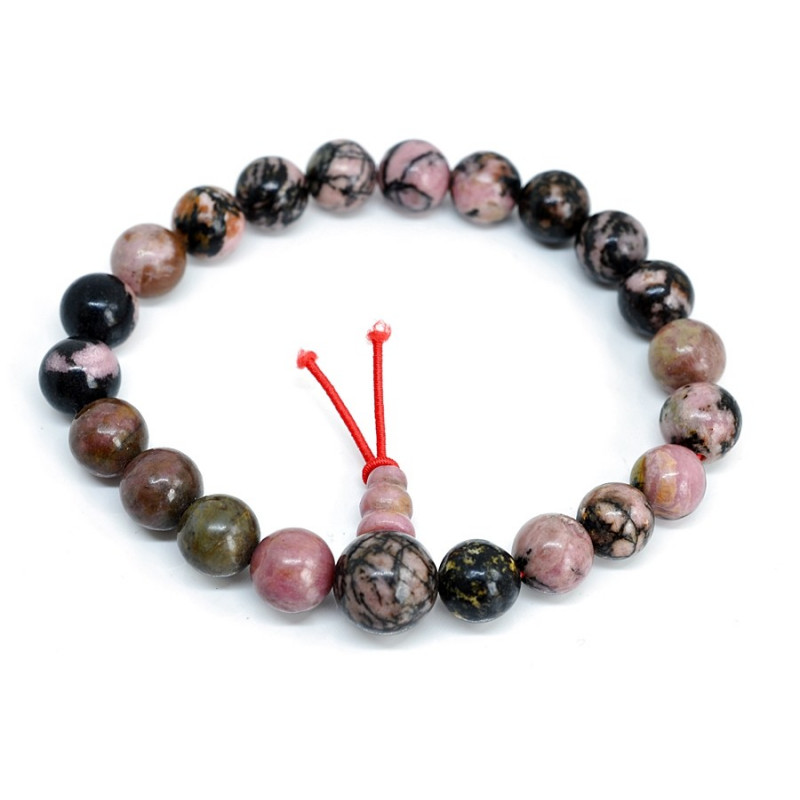 Buddhův energetický náramek rodonit