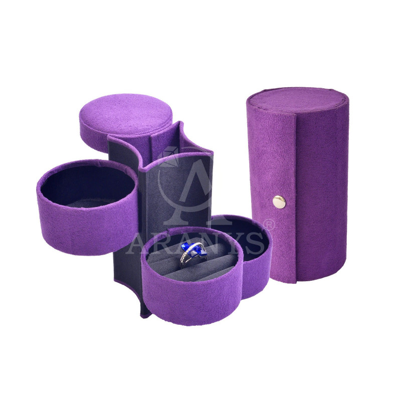 Fialová šperkovnice 